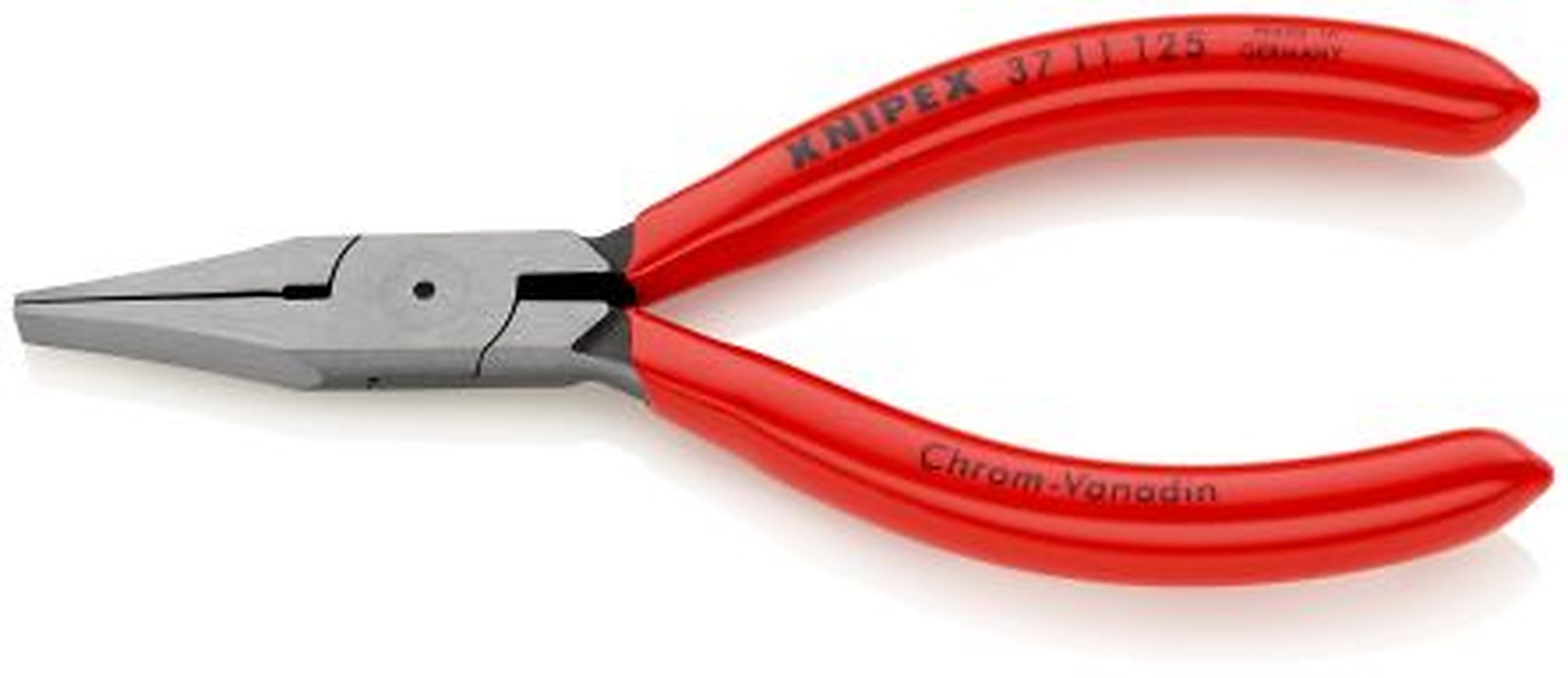 Knipex 1-Piece Flat Nose Plier, 130 mm Overall, 27mm Jaw