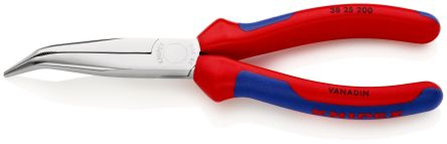 Knipex 38 25 200 1-Piece Plier Bent Nose, 200 mm Overall, 73mm Jaw