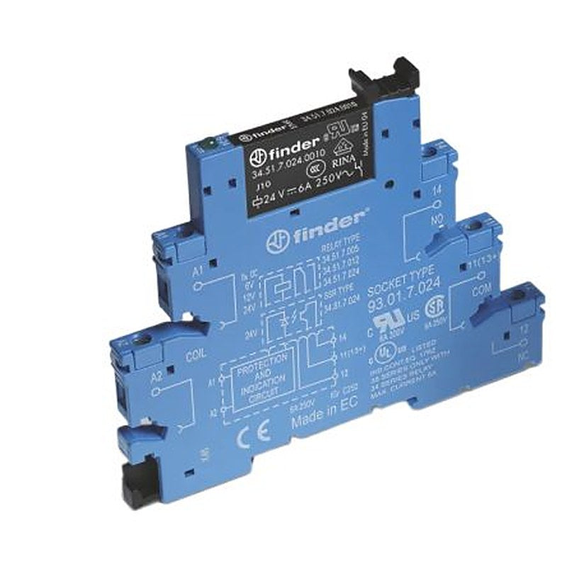 Finder 38.51 Series Interface Relay Module, Rail, 48V Coil, SPDT