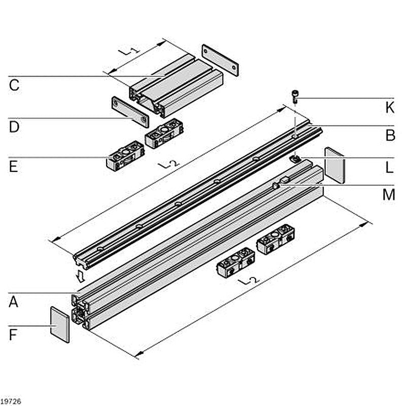 Bosch Rexroth Sliding Block, Connecting Component, Strut Profile 10 mm, Groove Size 10 mm