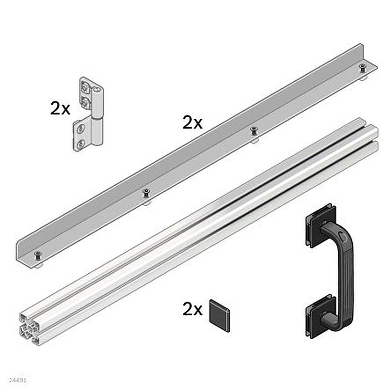 Bosch Rexroth Door Profile Ecosafe Protective Barrier System 35 x 35 mm Slot, 35 x 35 mm Strut Profile