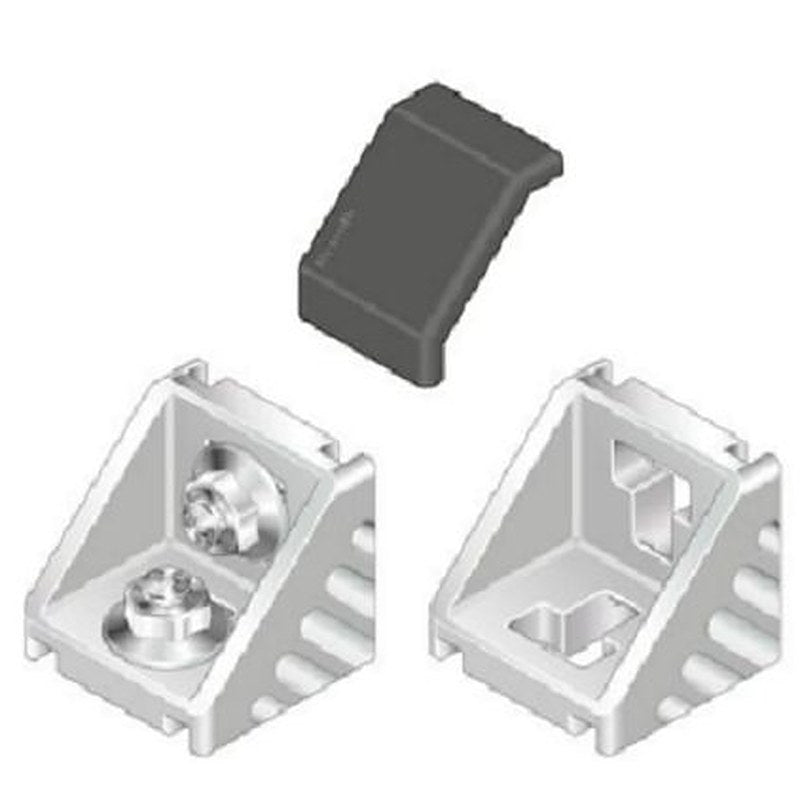 Bosch Rexroth M8 Angle Bracket, Connecting Component, Strut Profile 45 mm, Groove Size 10 mm