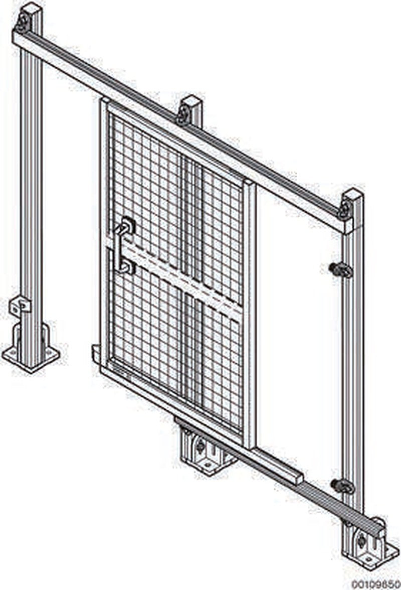 Bosch Rexroth Safety Door EcoSafe, Aluminium 1800 mm Height, 1m Width