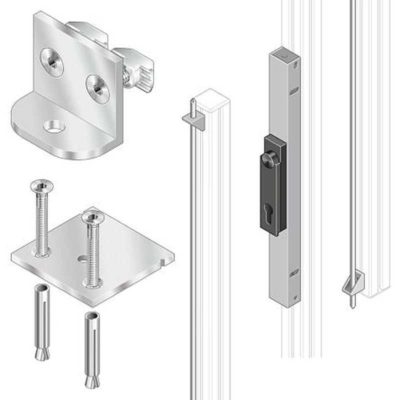 Bosch Rexroth Stainless Steel Grill Panel 10 mm Slot, 10 mm Strut Profile