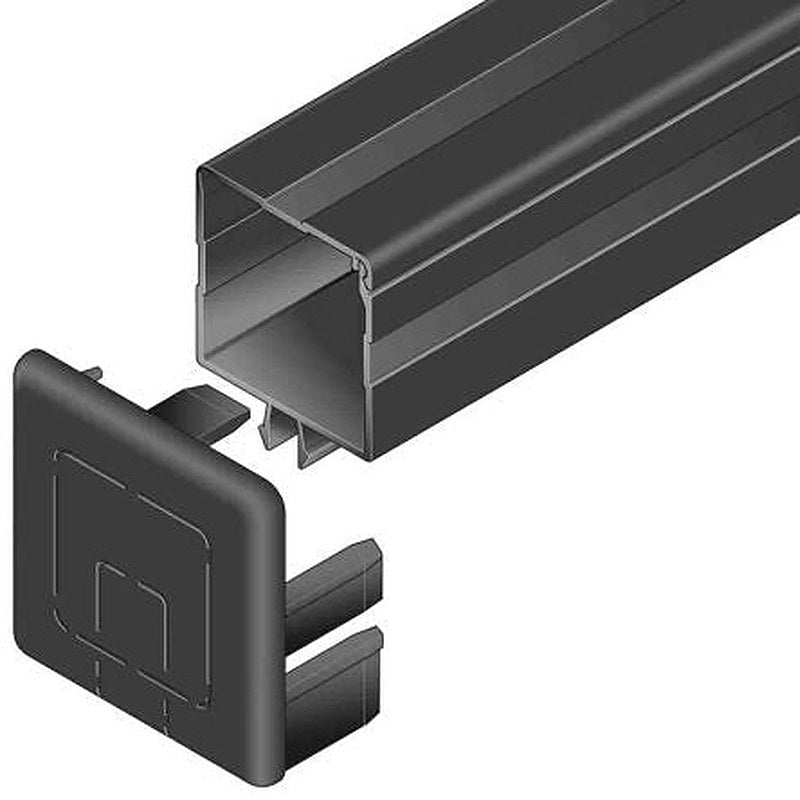 Bosch Rexroth Black Polypropylene Cover Cap 40 x 40 mm Strut Profile, 40 x 40 mm Groove