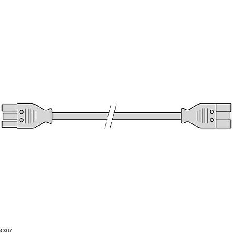 Bosch Rexroth IEC C5, Straight to IEC C5, Straight Power Cord, 2 m Black 384