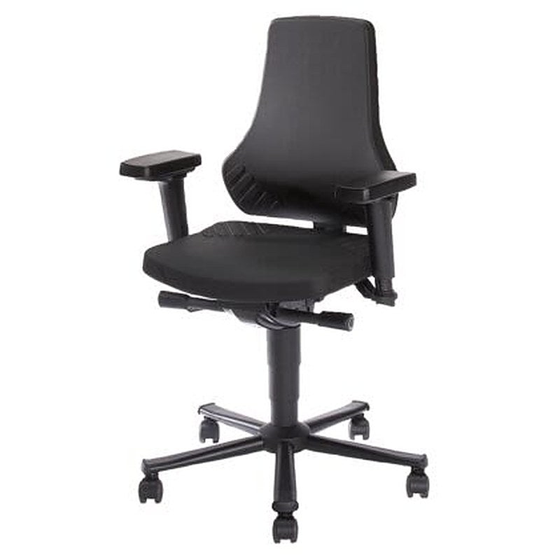 Bosch Rexroth Black Plastic Desk Chair, 120 kg Weight Capacity