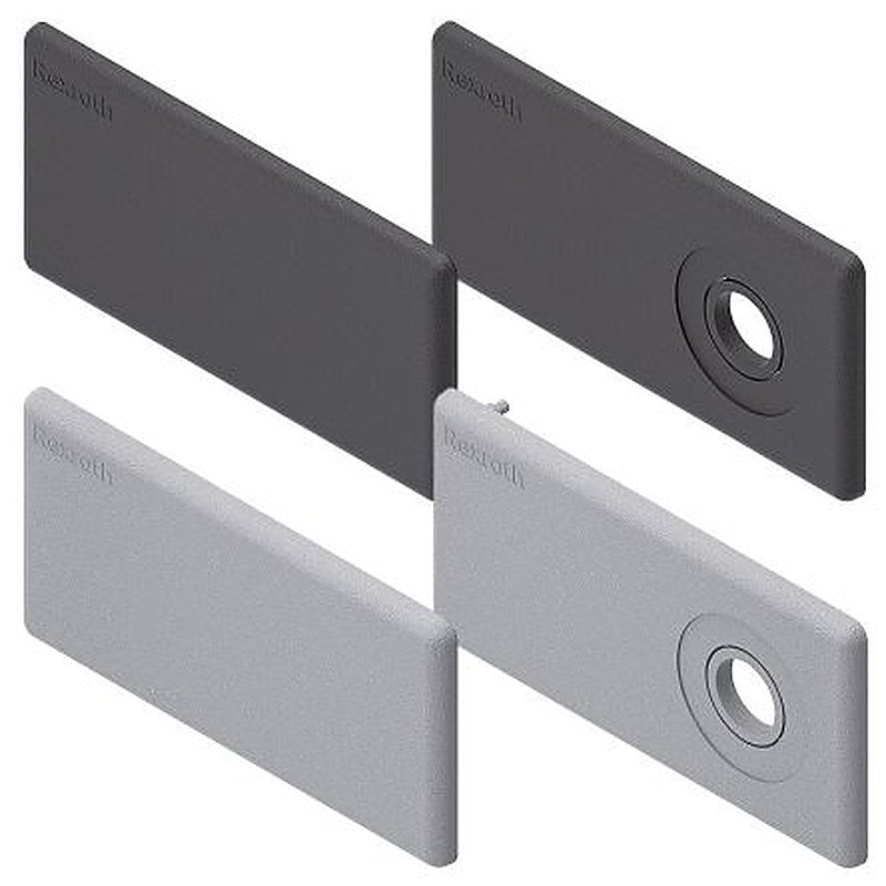 Bosch Rexroth Grey Polypropylene 45 x 90 mm Strut Profile, 10 mm Groove
