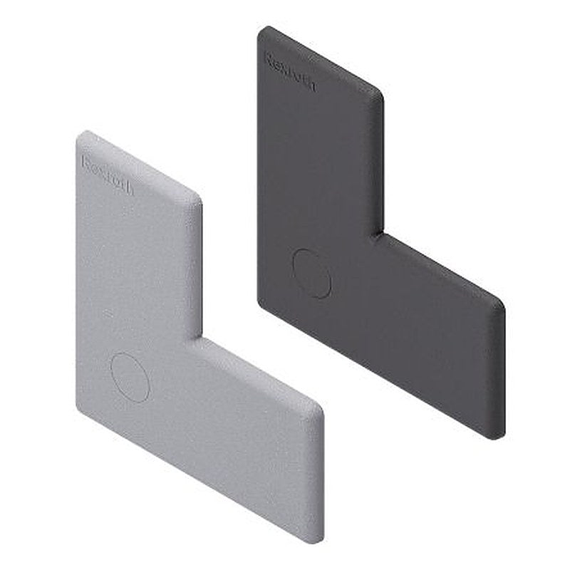 Bosch Rexroth Black Polypropylene Cover Cap 80 x 80 mm Strut Profile, 10 mm Groove
