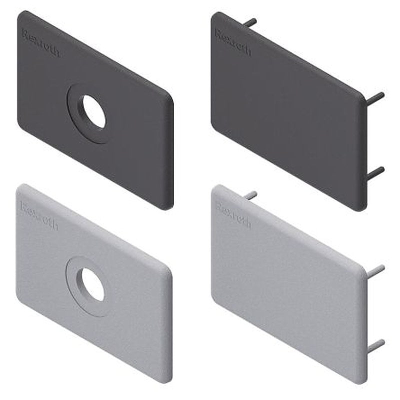Bosch Rexroth Grey Polypropylene Cover Cap 60 x 90 mm Strut Profile, 10 mm Groove