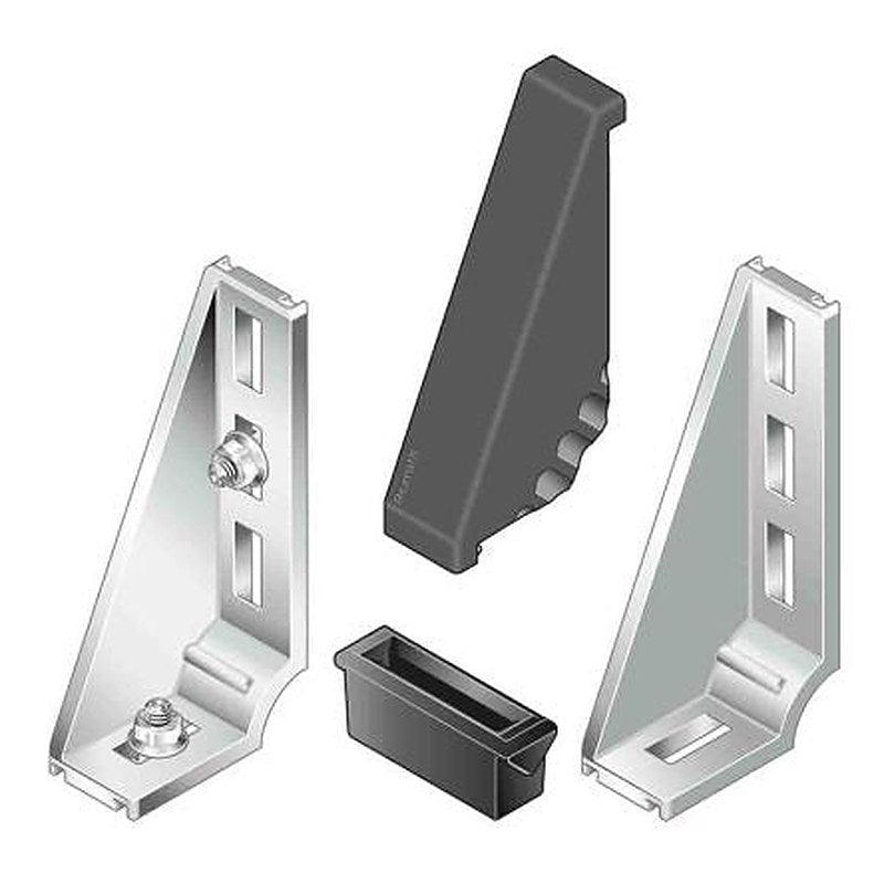 Bosch Rexroth S6 Angular Cover Cap, Connecting Component, Strut Profile 30 mm, Groove Size 8 to 10 mm²