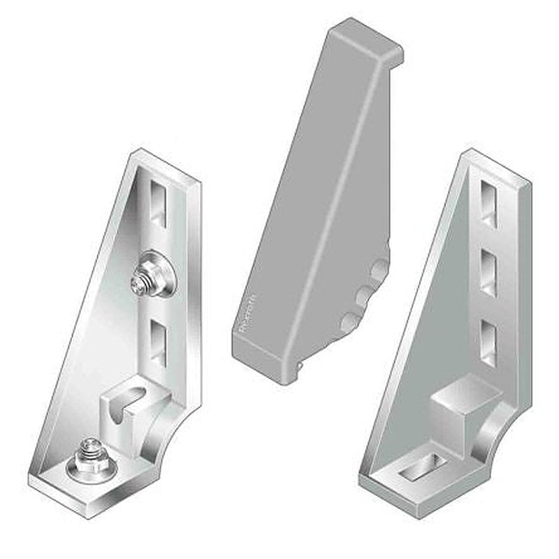 Bosch Rexroth Angular Cover Cap, Connecting Component, Strut Profile 40 mm, Groove Size 10 mm