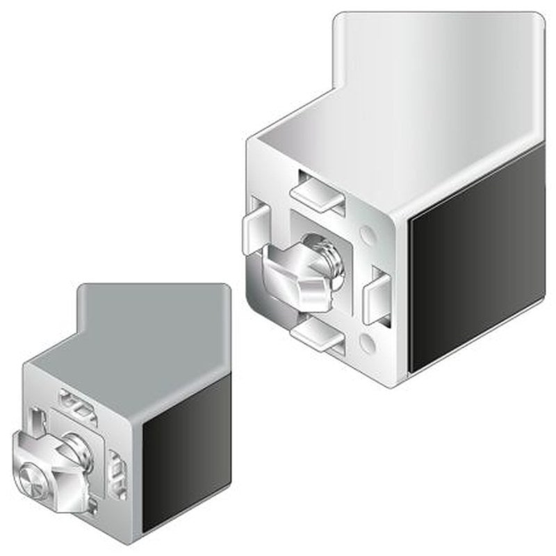 Bosch Rexroth M8 45° Connector, Connecting Component, Strut Profile 10 mm, Groove Size 10 mm
