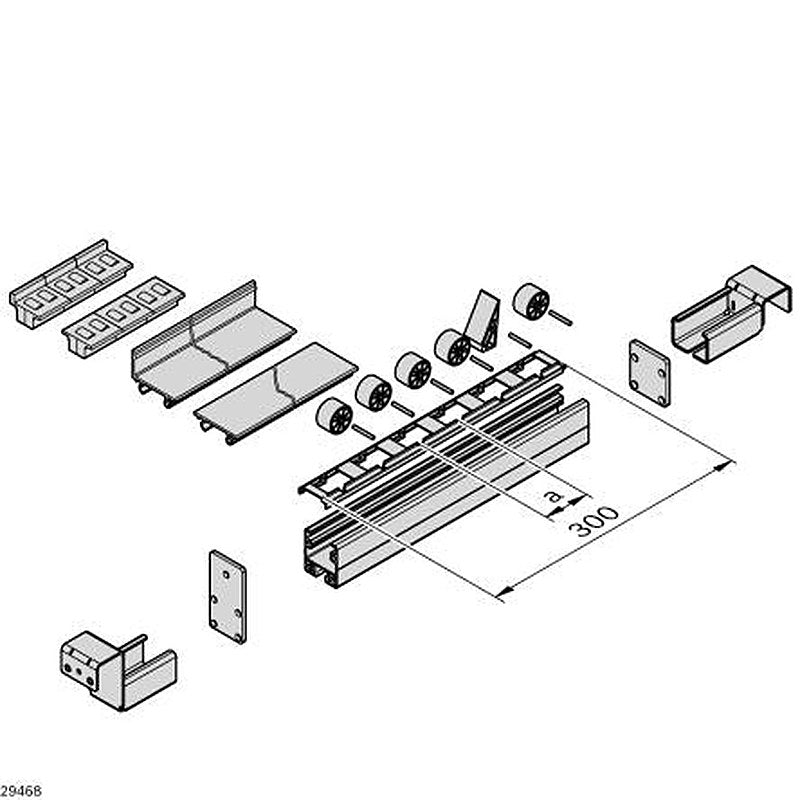 Bosch Rexroth Conveyor Roller 45 mm Dia. x 45 mm L, 20 N, 45mm Overall Length