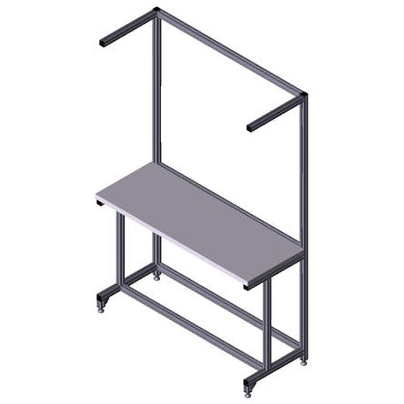 Bosch Rexroth 3842567637 Aluminium Workbench Adjustable Height, 2300 mm x 600mm x 1500 mm