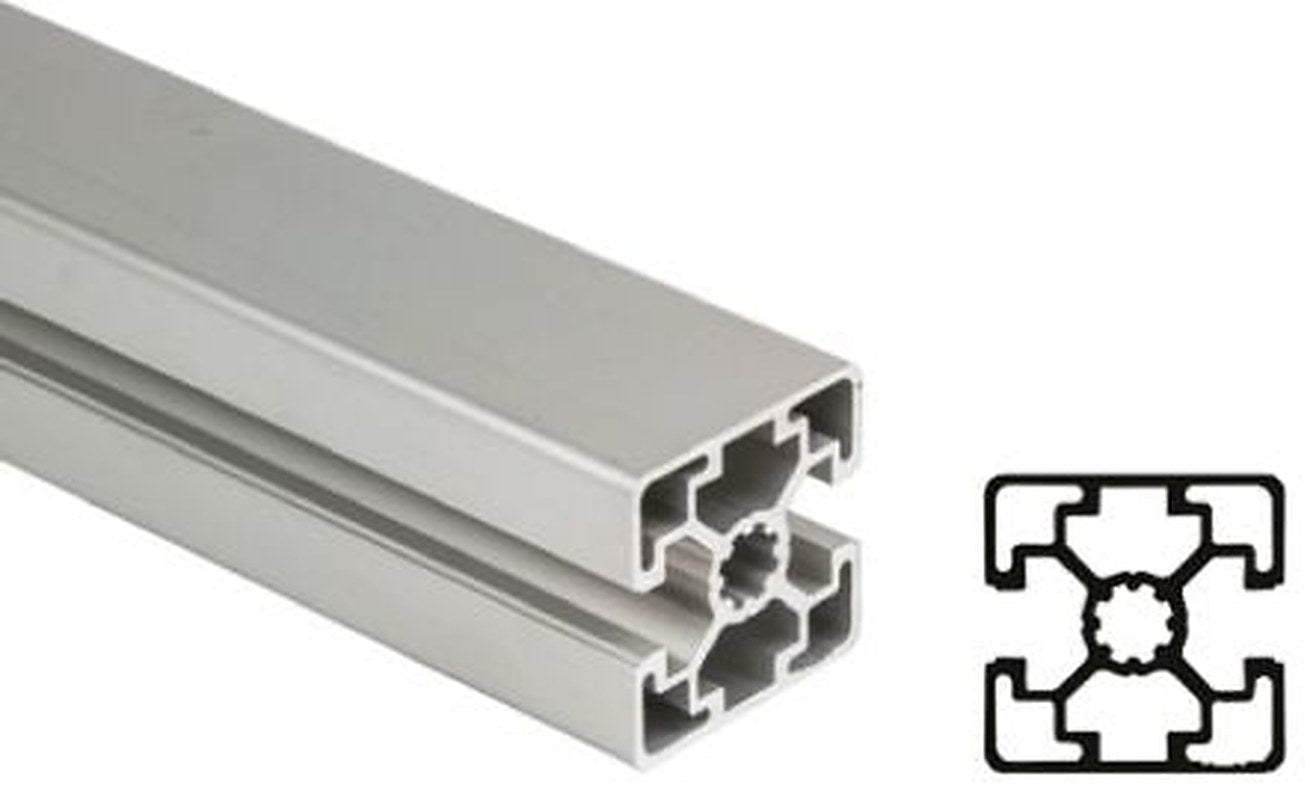 Bosch Rexroth Silver Aluminium Strut Profile 45 x 45 mm 10 mm Groove, 2000 mm Length, Series MGE 13.2