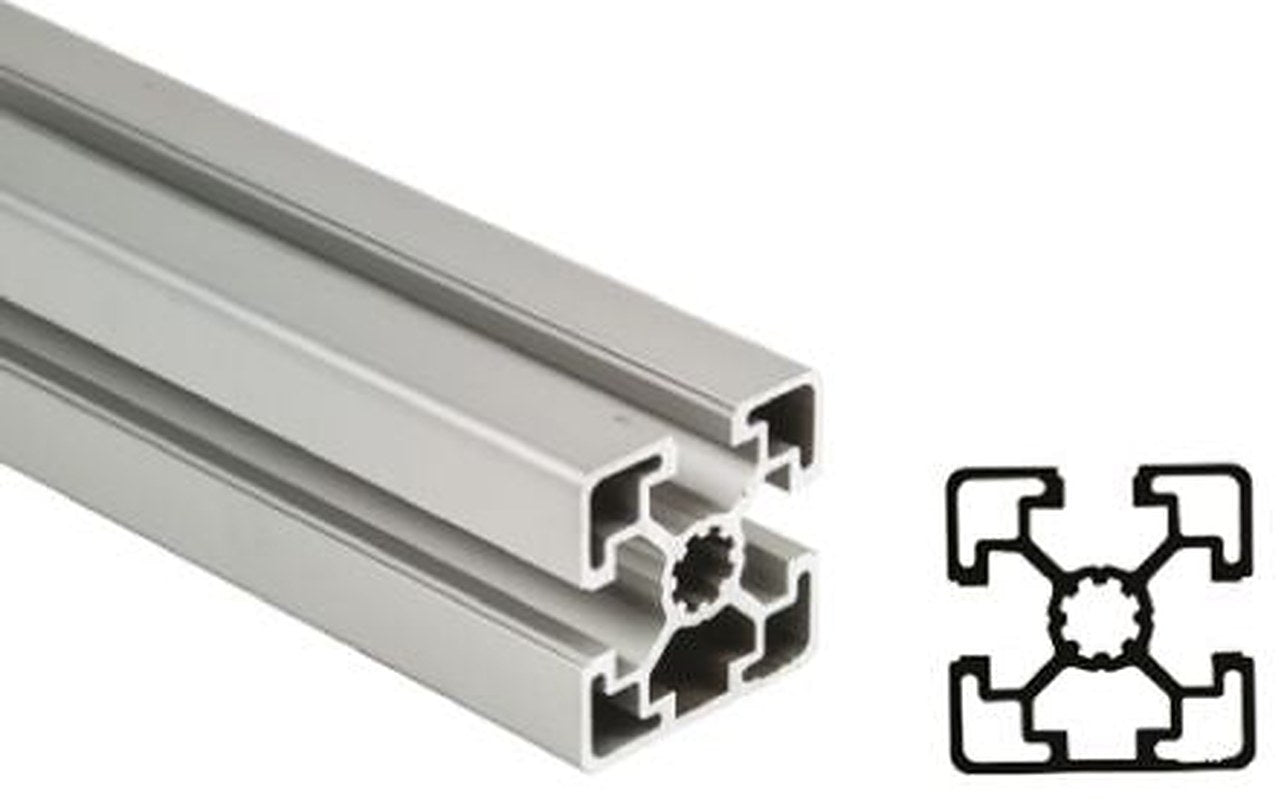 Bosch Rexroth Silver Aluminium Strut Profile 45 x 45 mm 10 mm Groove, 1000 mm Length, Series MGE 13.2