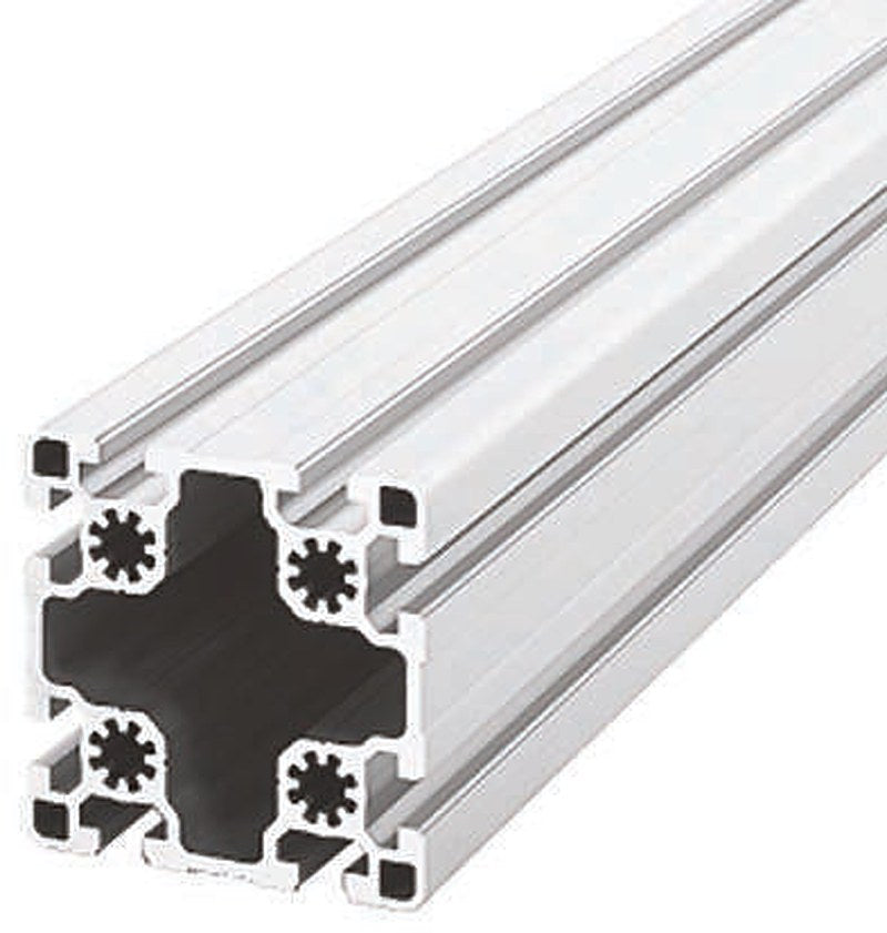 Bosch Rexroth Silver Aluminium Strut Profile 90 x 90 mm 10 mm Groove, 3000 mm Length, Series MGE 13.2