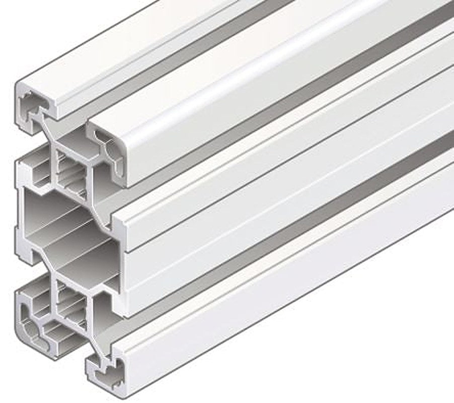 Bosch Rexroth Silver Aluminium Strut Profile 40 x 80 mm 10 mm Groove, 2000 mm Length, Series MGE 13.2
