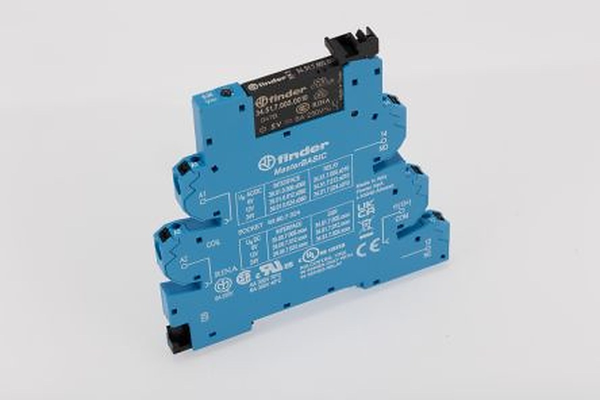 Finder 39 Series Interface Relay, DIN Rail, 6V ac/dc Coil, SPDT, 35mA