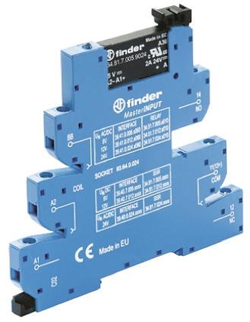 Finder 39 Series Interface Relay, DIN Rail, 110V Coil, SPST