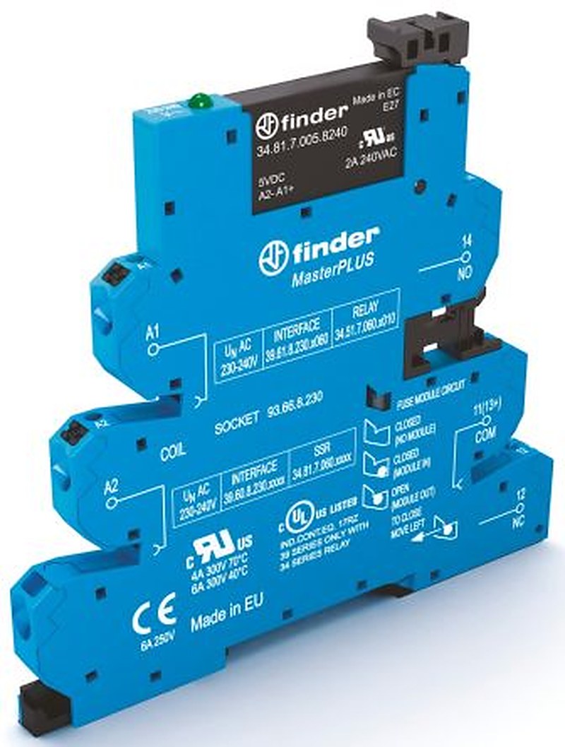 Finder 39 Solid State Interface Relay 400V ac DIN Rail