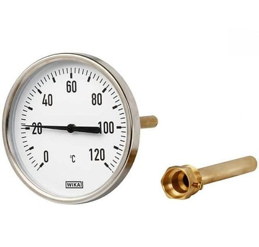 WIKA Dial Thermometer 120 °C, 3901912