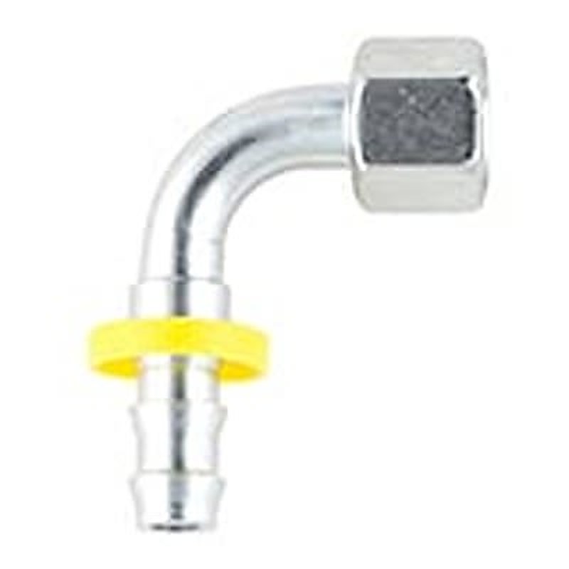 Parker 3C582-10-6B Hydraulic Fitting Female Metric, 90 °, Brass, 0.375 in Hose ID
