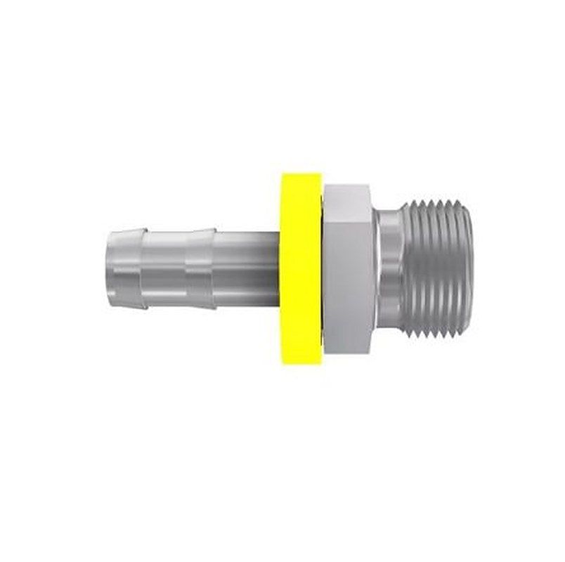 Parker 3D082-12-6 Hydraulic Fitting Male, 24 °, Steel, 0.38 in Hose ID