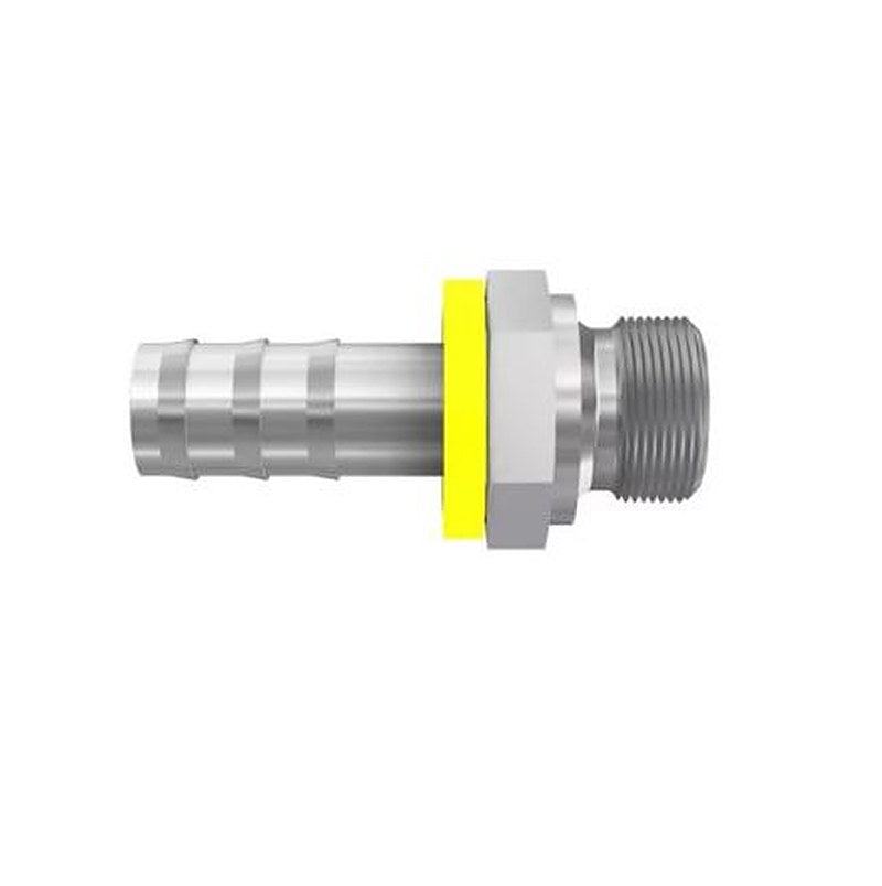 Parker 3D982-4-4B Hydraulic Fitting Male BSP, 24 °, Brass, 0.25 in Hose ID