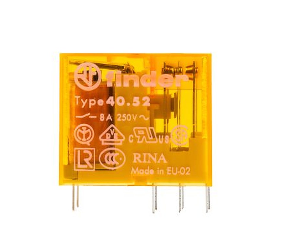Finder PCB Power Relay, 230V ac Coil, 8A Switching Current, DPDT