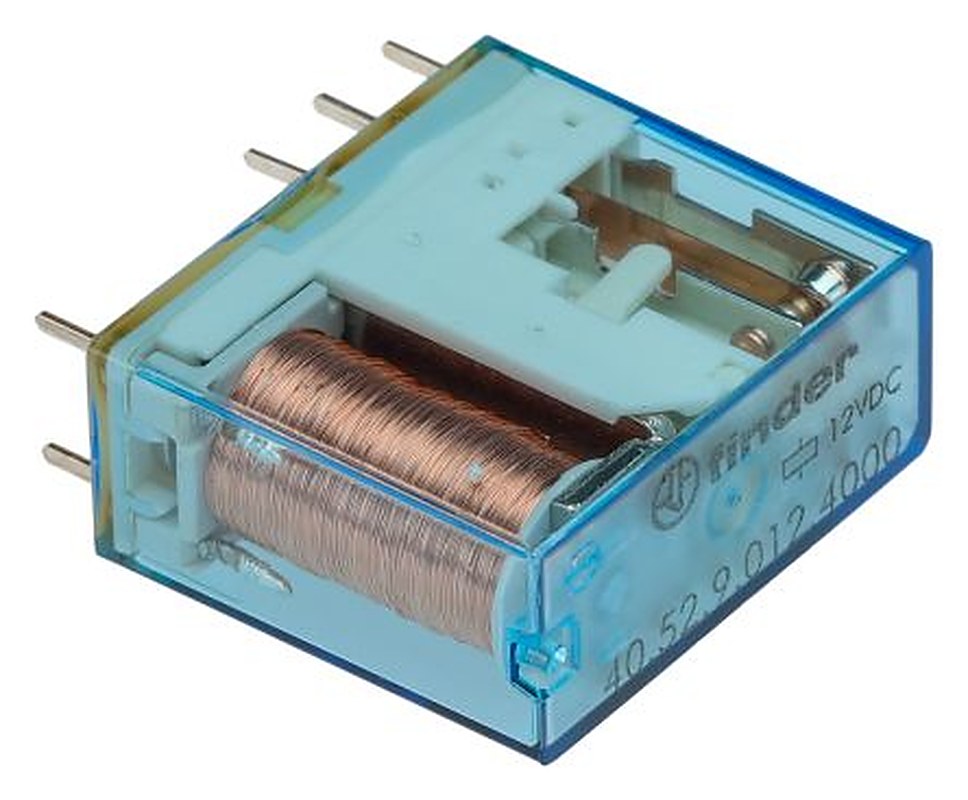 Finder PCB Relay, 12V dc Coil, 8A Switching Current, 2 CO