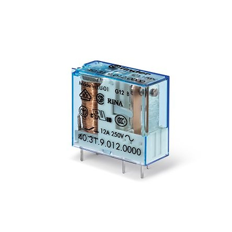 Finder PCB Power Relay Module, 12V ac/dc Coil, 12A Switching Current, SPDT