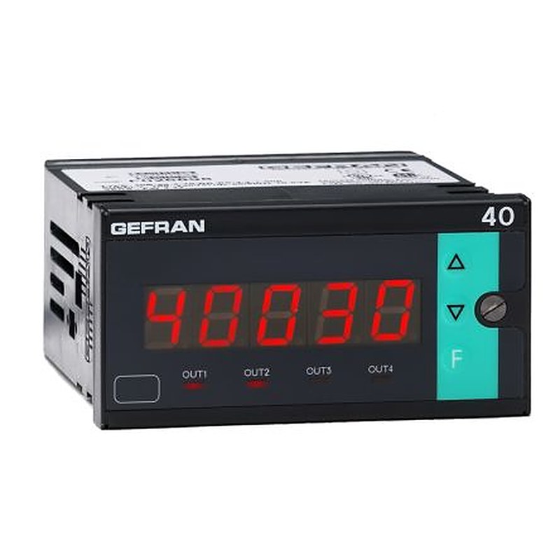 Gefran 40B 96 LED Digital Panel Multifunction Meter for Pressure, Force,  44.5 mm  x 92 mm