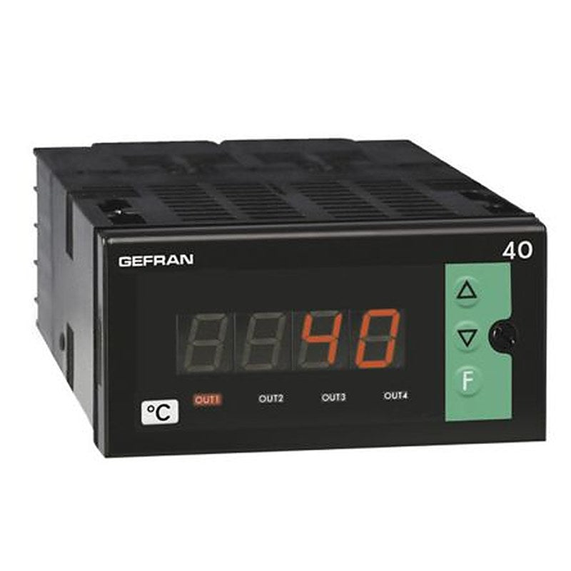 Gefran 40T96 Front, Panel Temperature Indicator 1 Input, 3 Output Relay 240V ac Temperature Control