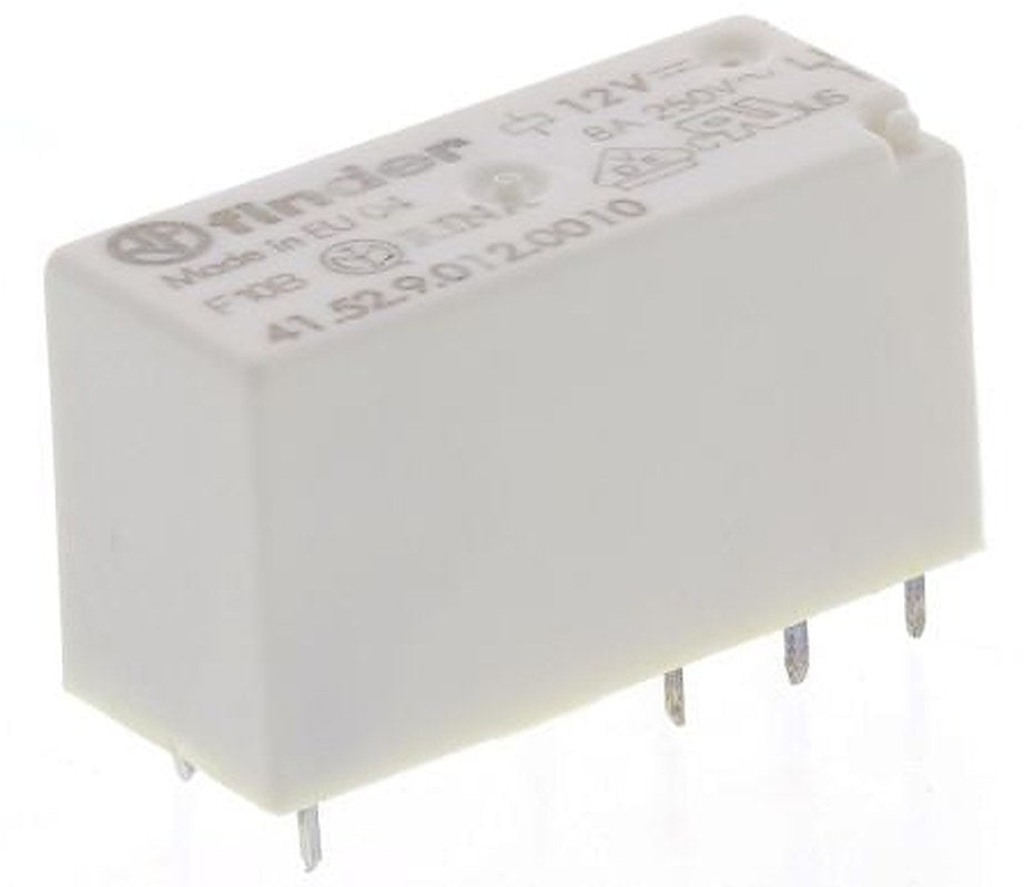 Finder PCB Power Relay, 12V dc Coil, 8A Switching Current, DPDT