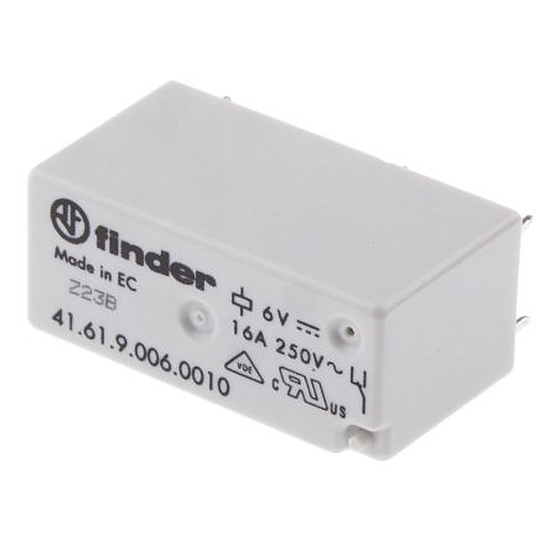 Finder PCB Power Relay, 6V dc Coil, 16A Switching Current, SPDT
