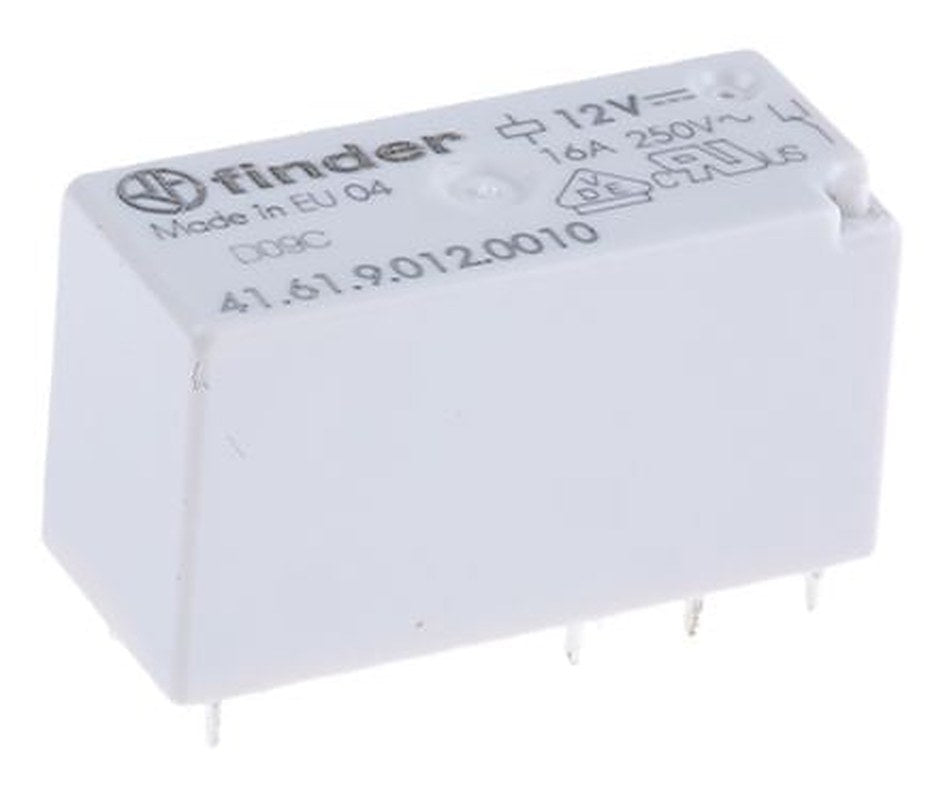 Finder PCB Power Relay, 12V dc Coil, 16A Switching Current, SPDT