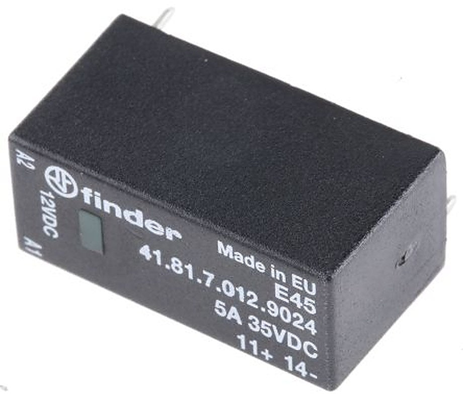 Finder 41 Series Solid State Relay, 5 A Load, PCB Mount, 24 V dc Load, 17V dc Control