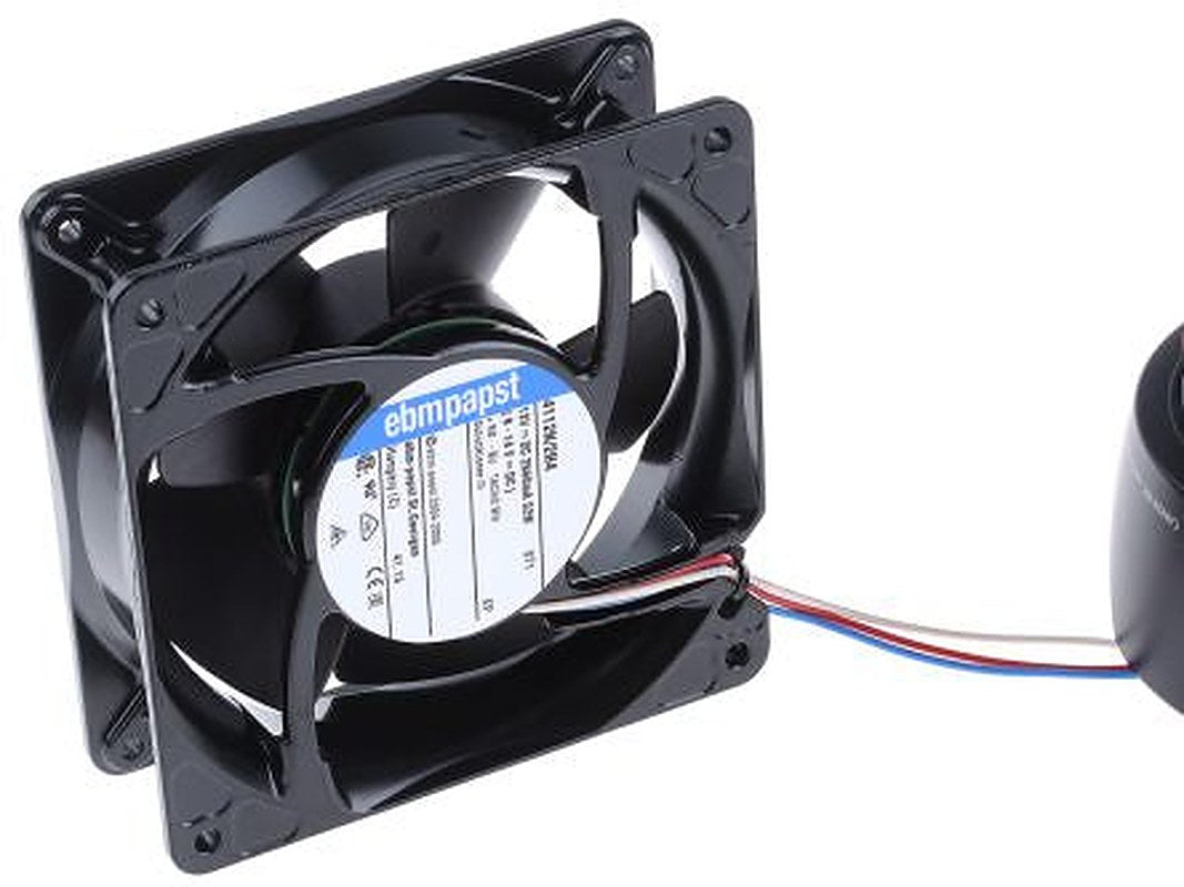 ebm-papst 4100 NH4 - S-Force Series Axial Fan, 12V dc, 355 m³/h, 32 W, 2.66 A Max, IP54, IP68 119 mm 119mm 38 mm