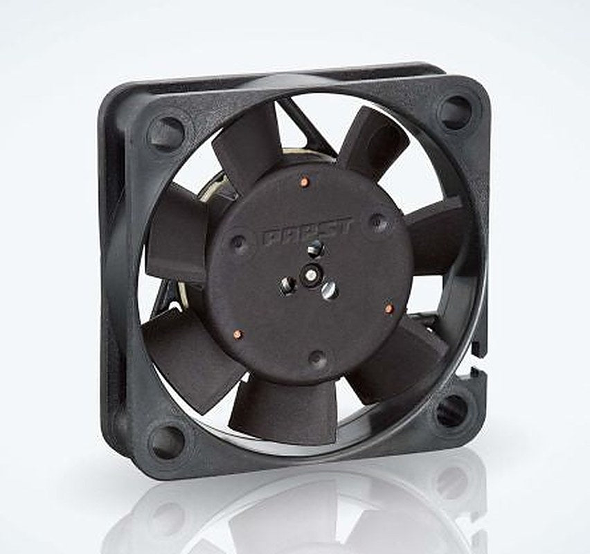 ebm-papst 400 F Series Axial Fan, 24V dc, 8 m³/h, 0.8 W, 33 mA Max, IP20 40 mm 40mm 10 mm