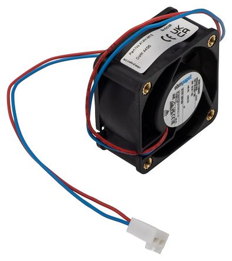 ebm-papst 400 Series Axial Fan, 24V dc, 13.5 m³/h, 1.6 W, IP20 40 mm 20mm 20 mm