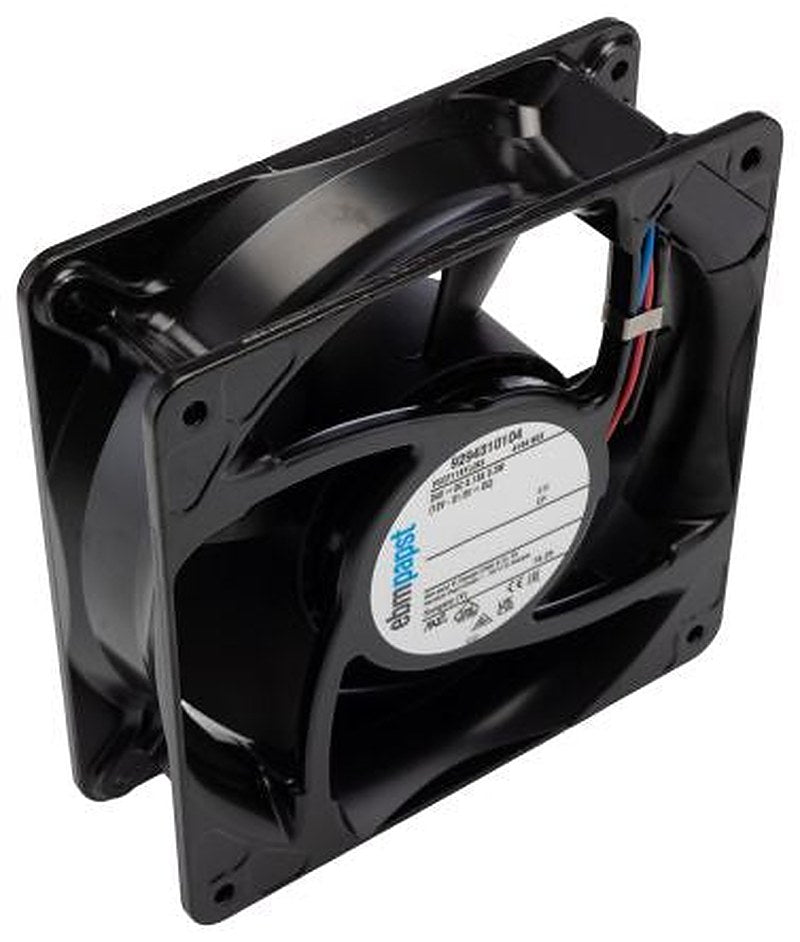 ebm-papst 4100 N Series Axial Fan, 24V dc, 160 m³/h, 3.3 W, IP68 119 mm 119mm 38 mm