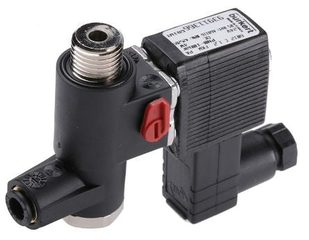 Burkert Solenoid Valve 425285, 3 Port, NC, 24V dc 1/8 in G