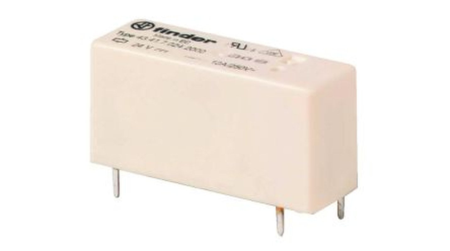 Finder PCB Power Relay, 24V Coil, 10A Switching Current, SPDT