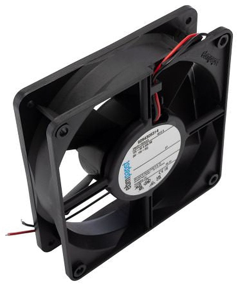 ebm-papst 4300 Series Axial Fan, 12V dc, 170 m³/h, 5 W, 333 mA Max, IP68 119 mm 119mm 32 mm