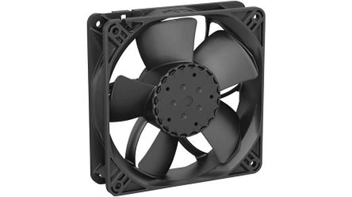 ebm-papst Axial Fan, 24V dc, 250 m³/h, 9.8 W, 370 mA Max, IP68 119 mm 119mm 32 mm