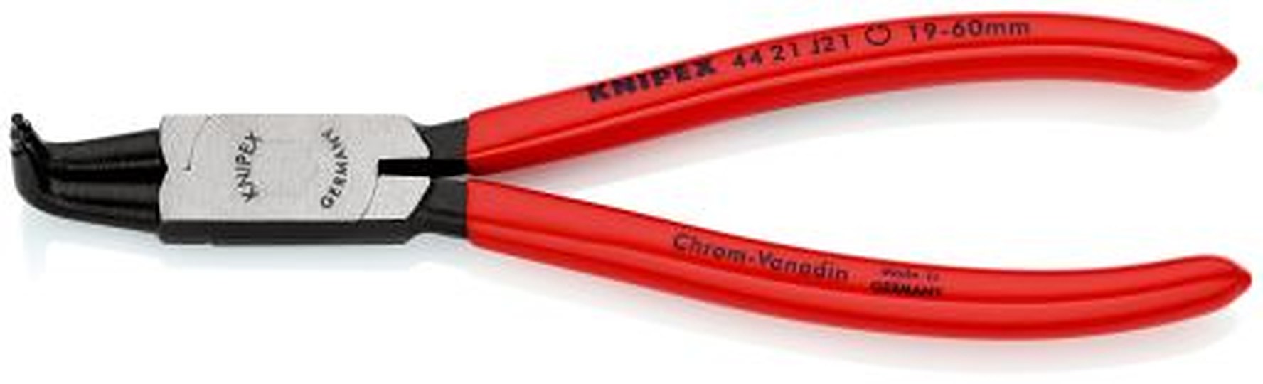 Knipex 1-Piece Circlip Plier, 170mm Overall Bent Nose