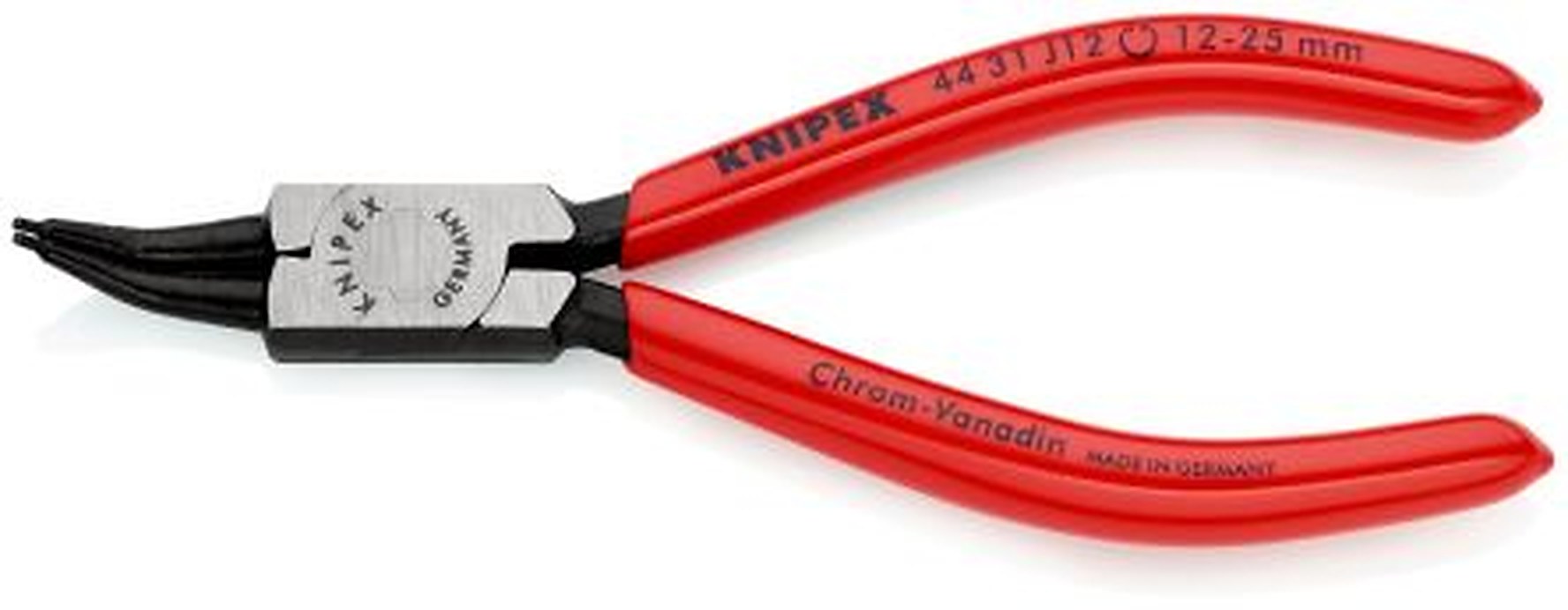 Knipex 44 31 J12 1-Piece Circlip Plier, 140mm Overall