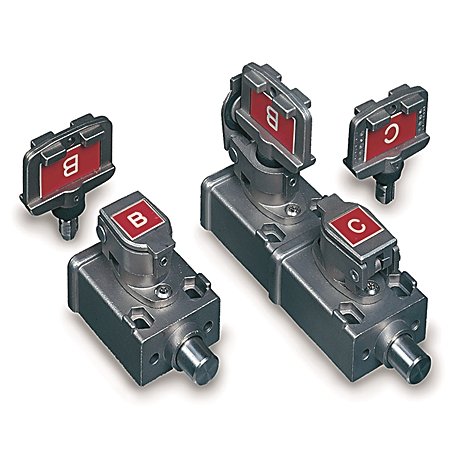 Bolt Interlock - Triple Key Mechanical, Standard Key Code Labeling, Trap Prim., Free Sec., Retract 13mm, Extend.: 27mm